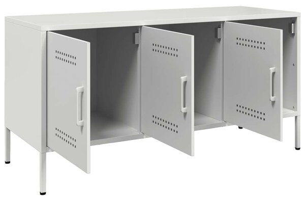 VidaXL Acél TV-szekrény - Fehér - 100,5x39x50,5 cm