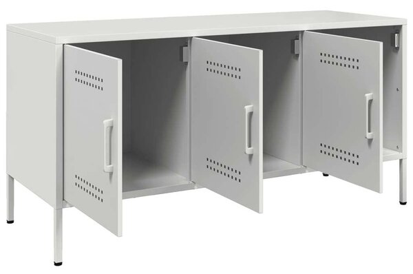 VidaXL Acél TV-szekrény - Fehér - 100,5x39x50,5 cm