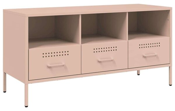 VidaXL Rózsaszín Fém TV Szekrény - 100,5x39x50,5 cm