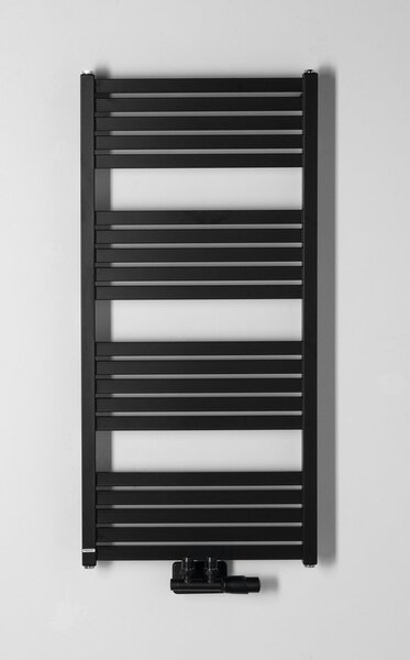 Bruckner Bruckner, GRUNT fűtőelem 500x1050 mm, központi csatlakozás, fekete matt, 600.121.6