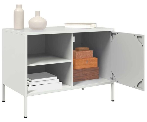 VidaXL Fém TV-szekrény - Fehér - 68x39x50,5 cm