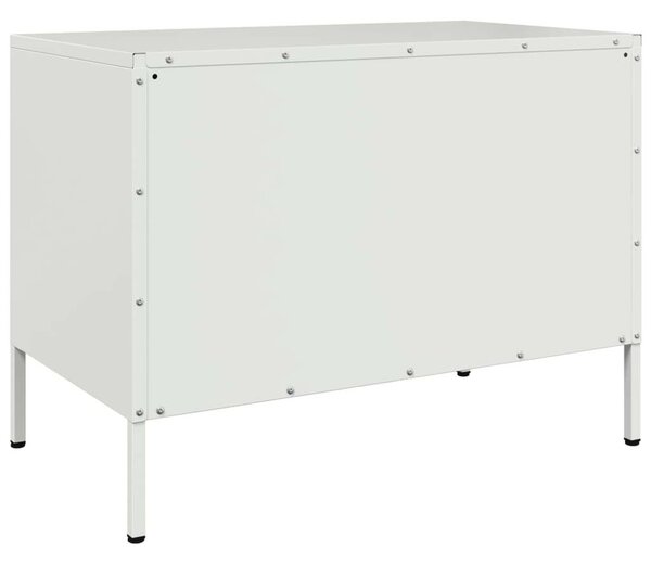 VidaXL Fém TV-szekrény - Fehér - 68x39x50,5 cm