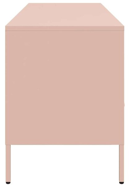 VidaXL Rózsaszín Fém TV Szekrény - 100,5x39x50,5 cm
