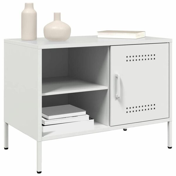VidaXL Fém TV-szekrény - Fehér - 68x39x50,5 cm