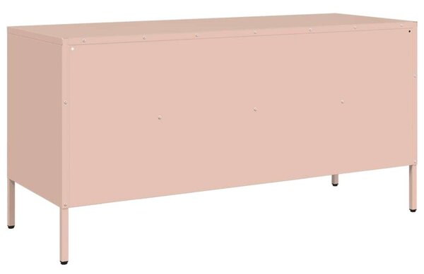 VidaXL Rózsaszín Fém TV Szekrény - 100,5x39x50,5 cm