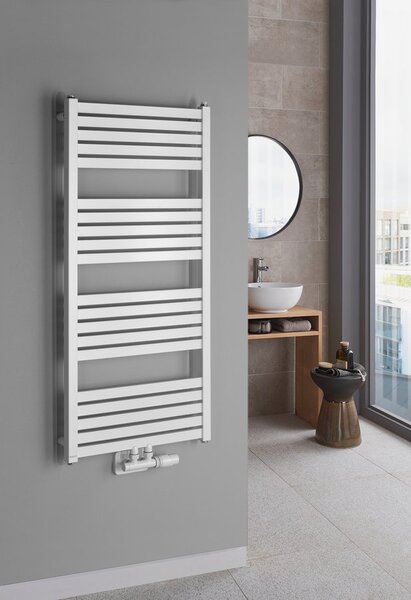 Bruckner Bruckner, GRUNT fűtőelem 500x1330 mm, központi csatlakozás, fehér, 600.122.4