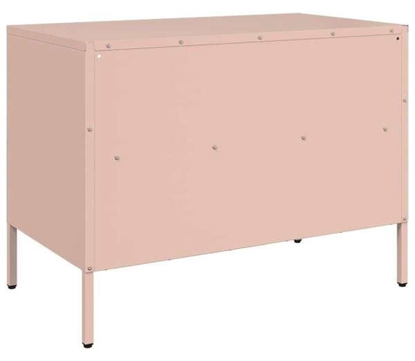 VidaXL rózsaszín acél TV-szekrény 68 x 39 x 50,5 cm