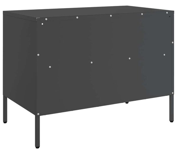 VidaXL Ipari Fém TV-szekrény Szett - 2 db - 68x39x50,5 cm