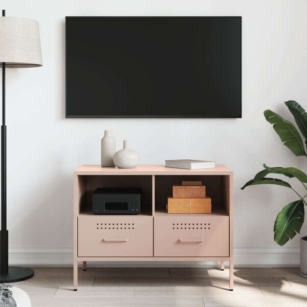 VidaXL rózsaszín acél TV-szekrény 68 x 39 x 50,5 cm