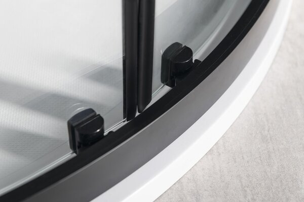 Gelco Gelco, SIGMA SIMPLY BLACK négyzet alakú zuhanyparaván 1000x800mm, R550, átlátszó üveg, GS1080B