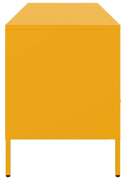 VidaXL Mustársárga Fém TV Szekrény - 100x40x50 cm