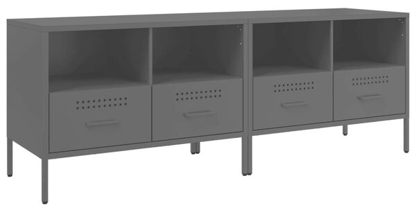 VidaXL Ipari Fém TV-szekrény Szett - 2 db - 68x39x50,5 cm