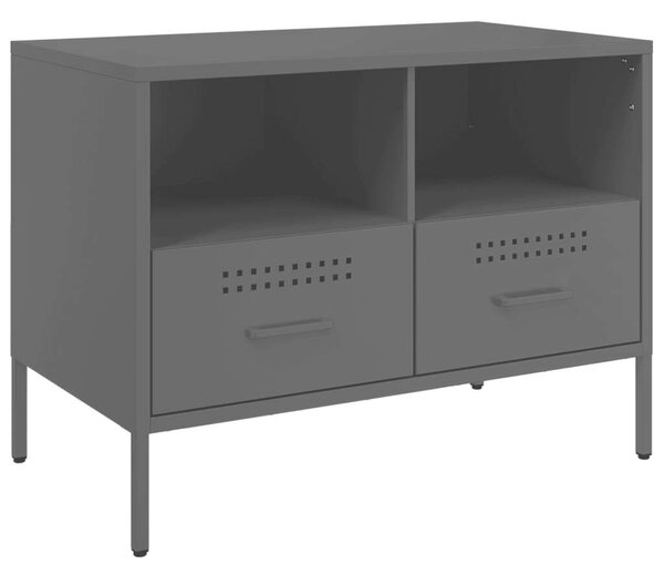 VidaXL Ipari Fém TV-szekrény Szett - 2 db - 68x39x50,5 cm