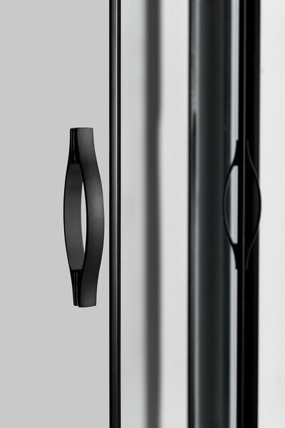 Gelco Gelco, SIGMA SIMPLY BLACK négyzet alakú zuhanyparaván 1000x800mm, R550, átlátszó üveg, GS1080B