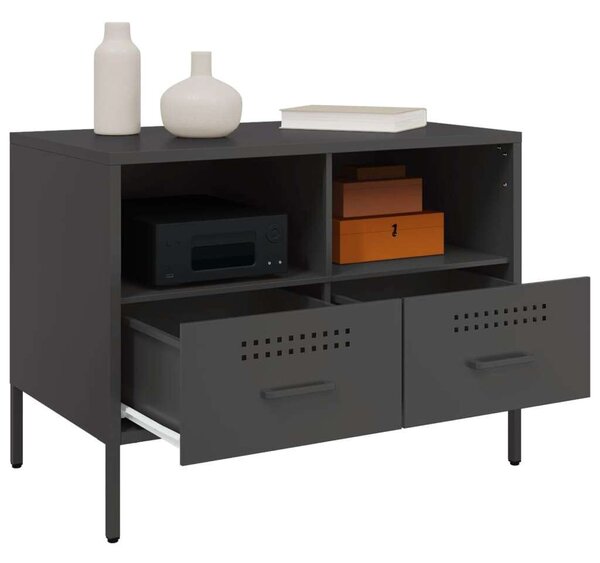 VidaXL Ipari Fém TV-szekrény Szett - 2 db - 68x39x50,5 cm