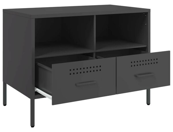 VidaXL Ipari Fém TV-szekrény Szett - 2 db - 68x39x50,5 cm
