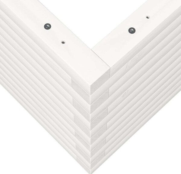 VidaXL Virágtartó - Fehér Fenyőfa - 90x40x45.5 cm