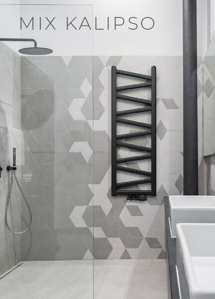 Regnis Kalipso MIX, Fűtőelem 540x1600mm, 657W, matt fekete, MK1600/500/50BLACK