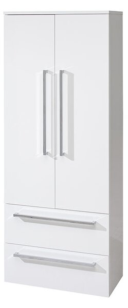 Mereo Mereo, Bino, magas fürdőszobai szekrény, dupla, 163 cm, fehér, MER-CN669