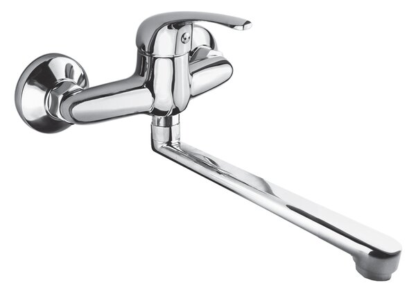 Mereo Mereo, Mosogató fali csaptelep, Lila, lapos pánttal 160 mm, króm, MER-CBEE30202