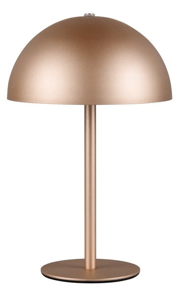 Bronzszínű LED asztali lámpa fém búrával (magasság 21 cm) Munoz – Trio