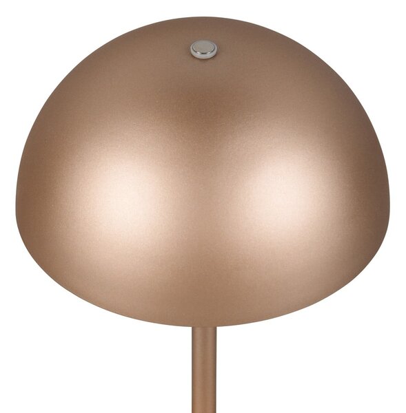 Bronzszínű LED asztali lámpa fém búrával (magasság 21 cm) Munoz – Reality