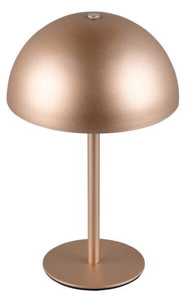 Bronzszínű LED asztali lámpa fém búrával (magasság 21 cm) Munoz – Reality