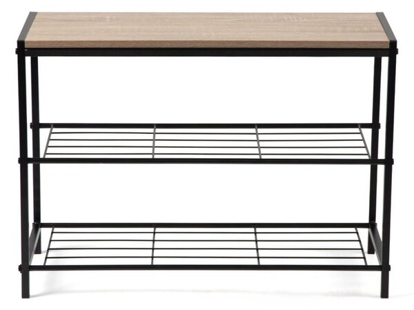 Fekete acél cipőtartó 63x44x30 cm Asten – Bonami Essentials