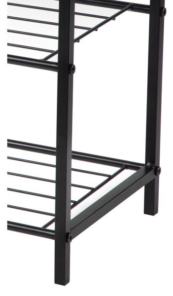 Fekete acél cipőtartó 63x44x30 cm Asten – Bonami Essentials