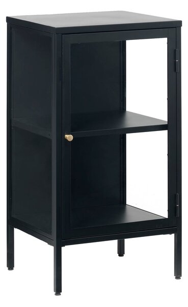 Fekete fém tálalószekrény 45x85 cm Carmel – Unique Furniture