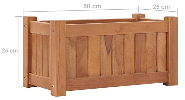 Tömör tíkfa magaságyás 50 x 25 x 25 cm