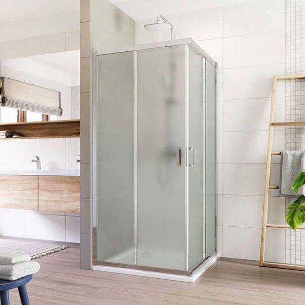 Mereo Mereo, Zuhanykabin, LIMA, négyzet, króm ALU, Pontos üveg, MER-CK608A22K