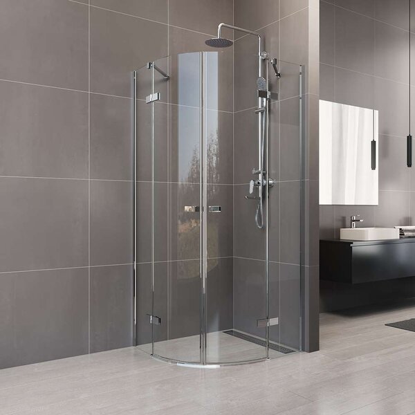 Mereo Mereo, Zuhanykabin, Novea, R 550, 90x90x200 cm, csuklós, króm ALU, átlátszó üveg 6 mm, EC, MER-CK70101Z
