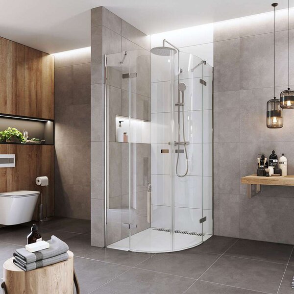 Mereo Mereo, Zuhanykabin, Novea, R 550, 90x90x200 cm, csuklós, króm ALU, átlátszó üveg 6 mm, EC, MER-CK70101Z