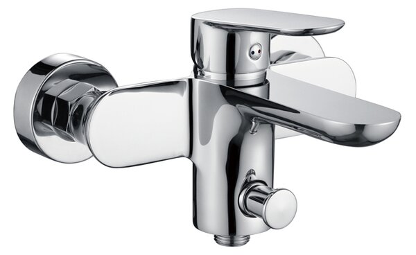 Mereo Mereo, Fürdőkád fali csaptelep, Viana, tartozékok nélkül, 150 mm, króm, MER-CBE90103