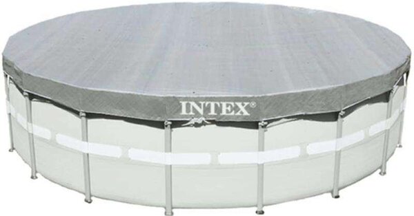 Intex Prism Frame Greywood Medence szett, 549x122cm vízforgató, létra, alátét, takaró (26744NP)
