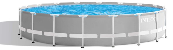 Intex Prism Ultra Frame 547x122cm Medence szett vízforgatóval, medence létrával és takaróval (26732NP) - szürke