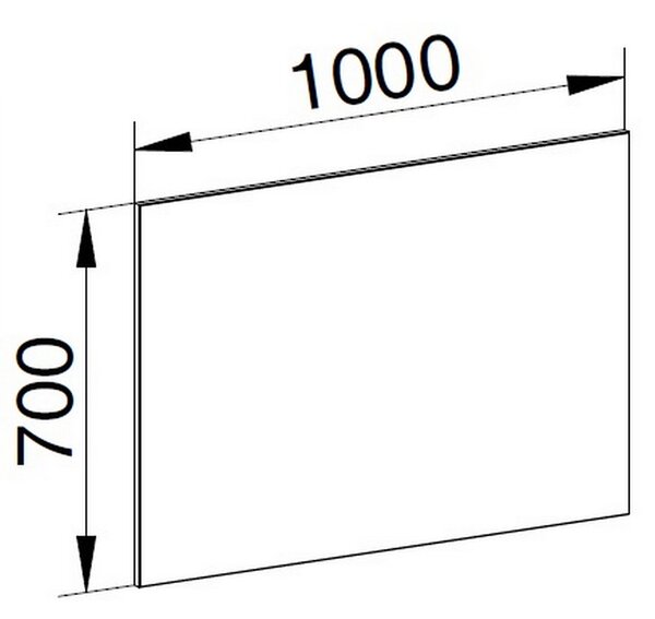 Mereo Mereo, tükör 1000x700x20 mm, MER-CN694