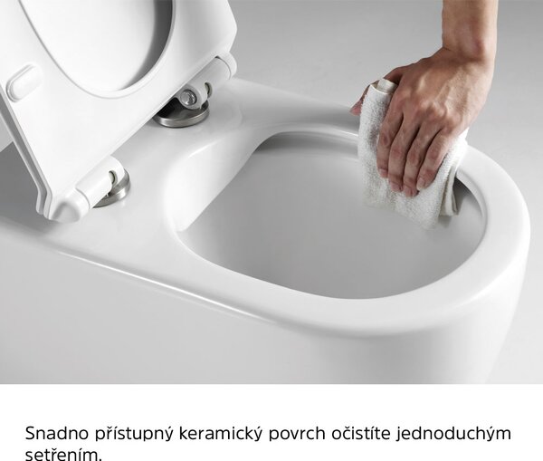 Mereo Mereo, fali WC, RIMLESS, 530x355x360, kerámia, incl. ülések, MER-VSD81S2