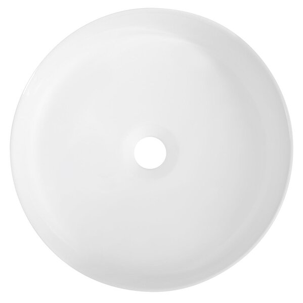 Isvea Isvea, INFINITY ROUND kerámia munkalap mosogató, átmérő 36x12 cm, matt fehér, 10NF65036-2L