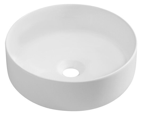 Isvea Isvea, INFINITY ROUND kerámia munkalap mosogató, átmérő 36x12 cm, matt fehér, 10NF65036-2L