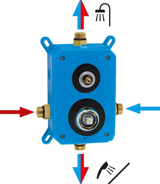 Novaservis Metalia 58, rejtett zuhanygarnitúra, fekete matt, SADA58051R-5