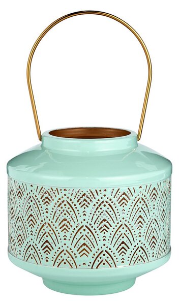 WABI SABI lámpás fém 16cm, türkiz