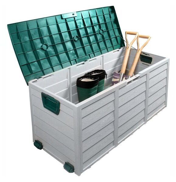 Kerti tároló box Korta (szürke + zöld)