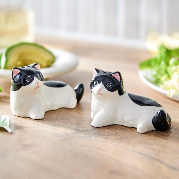 SALT & PEPPER kerámia só-és borsszóró macska