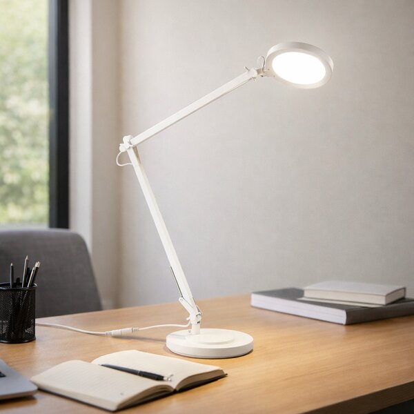 LED asztali lámpa, FUTURA, fehér, 740 lm