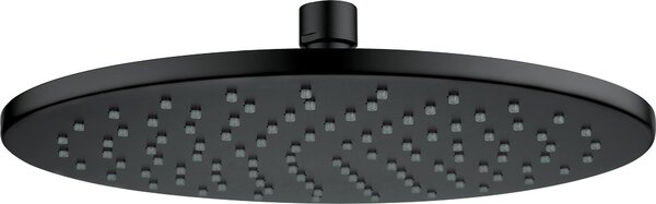 Deante Cascada, kerek rozsdamentes acél esőzuhanyfej O250 mm, fekete, NAC_N91K