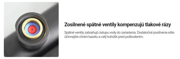 Deante Cascada, termosztatikus kádcsaptelep zuhanykészlettel, titán, DEA-NAC_D1HT