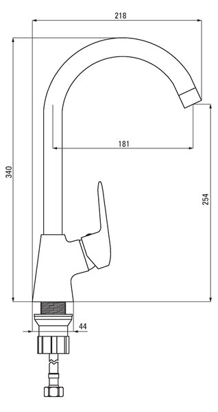 Deante Corio, gránit mosogató munkalaphoz 670x440x175 mm + mosogató csaptelep U alakú fekete karral + 3,5"+ helytakarékos szifon, 1 kamrás, grafitfek…