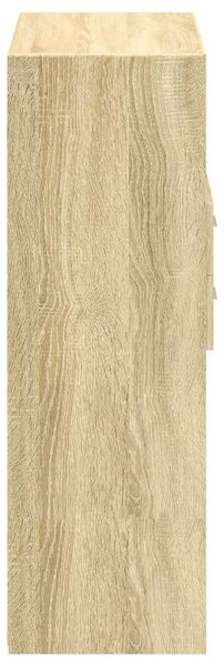 VidaXL sonoma-tölgy színű szerelt fa magasszekrény 80 x 42,5 x 124 cm